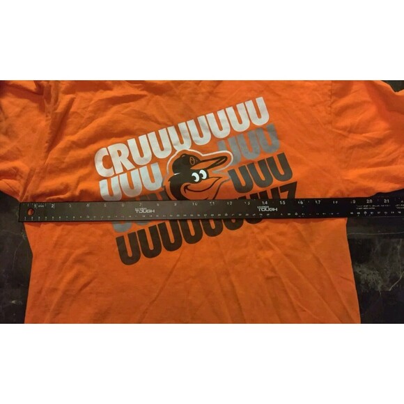 Baltimore Orioles Mascot CRUUUUUUUUUZ (27 Z's) MLB Orange T-shirt Gildan Medium - Picture 5 of 7